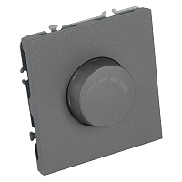 Выключатель диммирующий (механизм), STEKKER, 250В, 500W, серия Эмили, RSW10-5106-10, платиново-серый, soft touch 49946