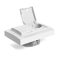 Розетка 2-местная с/з с крышкой, STEKKER, PST16-9015-01, 250В, 16А, серия Эрна, белый 49139 Розетка 2-местная с/з с крышкой, STEKKER, PST16-9015-01, 250В, 16А, серия Эрна, белый 49139