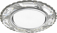 Светильник встраиваемый с белой LED подсветкой Feron CD4031 потолочный GX53 без лампы, прозрачный 32658 Светильник встраиваемый с белой LED подсветкой Feron CD4031 потолочный GX53 без лампы, прозрачный 32658