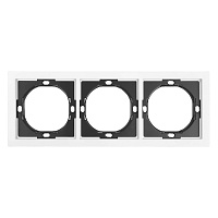 Рамка 3-местная, STEKKER, серия Мия, PFR00-3003-01, белая магнолия 50458