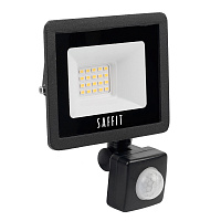 Светодиодный прожектор SAFFIT с выносным датчиком SFL80-20 IP65 20W 6400K черный 29522