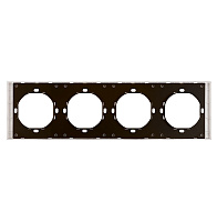 Рамка 4-местная, STEKKER, серия Мия, PFR00-3004-08, пудровый жемчуг 50489