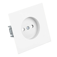 Розетка 1-местная с защитной шторкой (механизм), STEKKER, б/з, 250В, 16А, серия Мия, RST16-3109-01, белая магнолия  50439