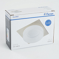 Светильник встраиваемый Feron DL2901 потолочный MR16 G5.3 хром 41140 Светильник встраиваемый Feron DL2901 потолочный MR16 G5.3 хром 41140