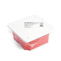 Коробка монтажная для сплошных стен, с крышкой, 92*92*45мм STEKKER EBX30-01-1-20-92, красный 49004 Коробка монтажная для сплошных стен, с крышкой, 92*92*45мм STEKKER EBX30-01-1-20-92, красный 49004