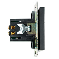 Розетка USB 2-местная (механизм), STEKKER GLS10-7115-05, 250B, 2,1А, серия Катрин, черный 39616 Розетка USB 2-местная (механизм), STEKKER GLS10-7115-05, 250B, 2,1А, серия Катрин, черный 39616