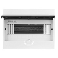 Бокс встраиваемый STEKKER EBX50-5/12-50 12 модулей, пластик, серия ArcaLight 50522