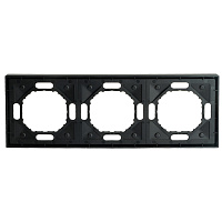 Рамка STEKKER, PFR00-5003-05 3-местная, серия Эмили, черный уголь, soft touch 49860 Рамка STEKKER, PFR00-5003-05 3-местная, серия Эмили, черный уголь, soft touch 49860