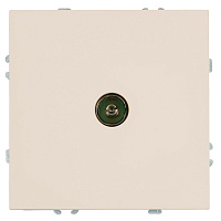 Розетка телевизионная 1-местная (механизм), STEKKER, 75 Ом, 5-862МГц, серия Эмили, RST00-5108-08, кашемир, soft touch 49901