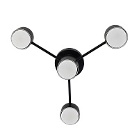 Светильник потолочный GX53 15Wx4, 230V, чёрный, AL268 GELA  Feron 53098