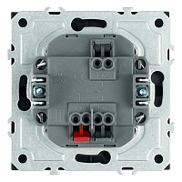 Переключатель 1-клавишный (механизм), СЗК, STEKKER, 250В, 10A, серия Эмили, RSW10-5105-05ZK, черный уголь, soft touch 50248