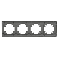 Рамка STEKKER, PFR00-7005-06 5-местная, пластик, серия Катрин, графит 39811 Рамка STEKKER, PFR00-7005-06 5-местная, пластик, серия Катрин, графит 39811