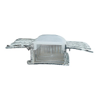 Профиль алюминиевый встраиваемый скрытый, серебро, CAB248