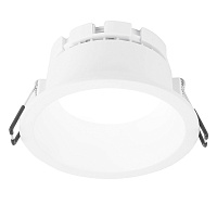 Светильник потолочный встраиваемый, 15W 230V GX53, белый, круг, без лампы, DL513  53307
