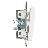 Переключатель 2-клавишный (механизм), STEKKER GLS10-7107-01 , 250V, 10А, серия Катрин, белый 49166 Переключатель 2-клавишный (механизм), STEKKER GLS10-7107-01 , 250V, 10А, серия Катрин, белый 49166