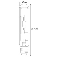 Лампа металлогалогенная Feron HID4 E40 400W 230V 4000K  Лампа металлогалогенная Feron HID4 E40 400W 230V 4000K