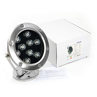 Светодиодный прожектор подводный Feron LL-824, 9W, AC24V, низковольтный, RGB, металлик, 143*75*170mm, IP68 48468  Светодиодный прожектор подводный Feron LL-824, 9W, AC24V, низковольтный, RGB, металлик, 143*75*170mm, IP68 48468