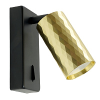 Светильник Feron ML1880 PRISM 35W, 230V, GU10, золото и чёрный  артикул 48671 Светильник Feron ML1880 PRISM 35W, 230V, GU10, золото и чёрный  артикул 48671
