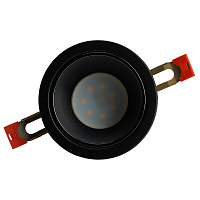 Светильник встраиваемый Feron DL3102 потолочный MR16 G5.3  черный + черный хром 51402 Светильник встраиваемый Feron DL3102 потолочный MR16 G5.3  черный + черный хром 51402