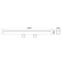 Светодиодный линейный прожектор для подсветки стен с DMX Feron LL-892 18W RGB DC24V IP65 32258 Светодиодный линейный прожектор для подсветки стен с DMX Feron LL-892 18W RGB DC24V IP65 32258