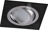 Светильник встраиваемый Feron DL2801 потолочный MR16 G5.3 черный-хром 32638 Светильник встраиваемый Feron DL2801 потолочный MR16 G5.3 черный-хром 32638