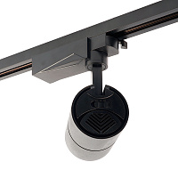 Светодиодный светильник Feron AL103 трековый однофазный на шинопровод 20W 4000K 35 градусов черный серия MarketBright Артикул 29648