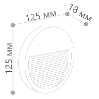 Светодиодный светильник Feron DH203 накладной 5W 4000K, IP65, черный 41162 Светодиодный светильник Feron DH203 накладной 5W 4000K, IP65, черный 41162