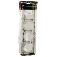 Рамка STEKKER, PFR00-7004-03 4-местная, пластик, серия Катрин, серебро 39800 Рамка STEKKER, PFR00-7004-03 4-местная, пластик, серия Катрин, серебро 39800