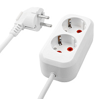 Удлинитель 2-местный с/з Stekker, HM01-21-05, 5м, 3x0,75, серия Home (У10-001), белый 39207