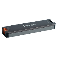 Трансформатор электронный для светодиодной ленты 100W 24V 123*33.8*13мм IP20 (драйвер), LB010 FERON
