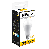 Лампа светодиодная Feron LB-100 Шар E27 25W 175-265V 2700K 25790 Лампа светодиодная Feron LB-100 Шар E27 25W 175-265V 2700K 25790