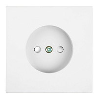 Розетка 1-местная с защитной шторкой (механизм), STEKKER, б/з, 250В, 16А, серия Мия, RST16-3109-01, белая магнолия  50439