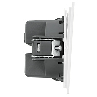 Выключатель 1-клавишный c индикатором (механизм), STEKKER, 250В, 10А, серия Мия, RSW10-3101-01, белая магнолия 50431