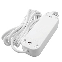 Удлинитель 3-местный с/з Stekker, HM01-31-02, 2м, 3x0,75, серия Home (У10-002), белый 39213