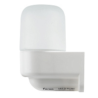 Светильник НББ 01-60-003 152х112х82мм, E27 max 60Вт, угловой пласт. корпус, стекло, IP65, белый 53167