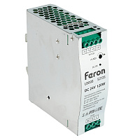 Трансформатор электронный для светодиодной ленты на DIN-рейку 120W 24V 40*125.2*113.5мм IP20, LB008 Трансформатор электронный для светодиодной ленты на DIN-рейку 120W 24V 40*125.2*113.5мм IP20, LB008