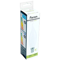 Лампа светодиодная Feron LB-980 Свеча на ветру E14 15W 175-265V 4000K 52075