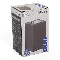Светильник уличный светодиодный Feron DH055, 2*5W, 800Lm, 3000K, серый 48489 Светильник уличный светодиодный Feron DH055, 2*5W, 800Lm, 3000K, серый 48489