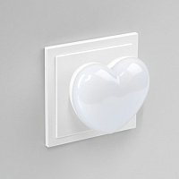 Светильник ночник Feron FN1174 0,5W 220V, белый 53297