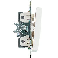 Выключатель 1-клавишный c индикатором (механизм) STEKKER GLS10-7101-01, 250В, 10А, серия Катрин, белый 39299 Выключатель 1-клавишный c индикатором (механизм) STEKKER GLS10-7101-01, 250В, 10А, серия Катрин, белый 39299