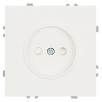 Розетка 1-местная с защитной шторкой (механизм), STEKKER, б/з, 250В, 16А, серия Эмили, RST16-5109-01 , белый фарфор, soft touch  49876