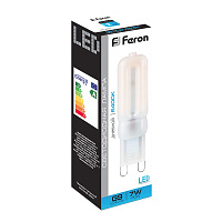 Лампа светодиодная Feron LB-431 G9 7W 230V 6400K 25757 Лампа светодиодная Feron LB-431 G9 7W 230V 6400K 25757