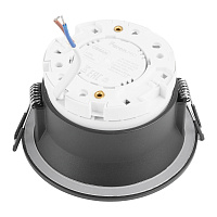 Светильник потолочный встраиваемый, 15W 230V GX53, черный, круг, без лампы, DL513  53308