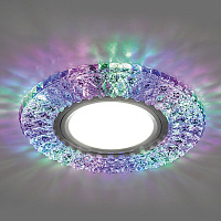 Светильник встраиваемый с разноцветной LED подсветкой Feron CD940 потолочный MR16 G5.3 прозрачный Светильник встраиваемый с разноцветной LED подсветкой Feron CD940 потолочный MR16 G5.3 прозрачный