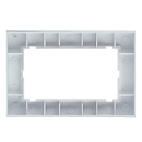 Рамка 2-местная (без перемычки), стекло, STEKKER, GFR00-7012-01, серия Катрин, белый 49599