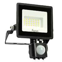 Светодиодный прожектор Feron с датчиком  LL-906 IP44 20W 6400K 29556 Светодиодный прожектор Feron с датчиком  LL-906 IP44 20W 6400K 29556