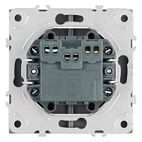 Выключатель 2-клавишный (механизм), STEKKER, 250В, 10А, серия Эмили, RSW10-5104-05, черный уголь, soft touch  49840