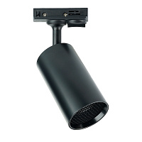 Светильник Feron AL198 трековый однофазный на шинопровод под лампу GU10, черный с антибликовой сеточкой  Артикул 48940