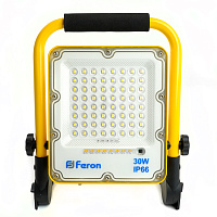 Светодиодный прожектор Feron LL-950 переносной с зарядным устройством IP66 30W 6400K артикул 48675 Светодиодный прожектор Feron LL-950 переносной с зарядным устройством IP66 30W 6400K артикул 48675