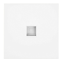 Розетка компьютерная 1-местная RJ-45 (механизм), STEKKER, серия Мия, RST00-3117-01, белая магнолия 50436